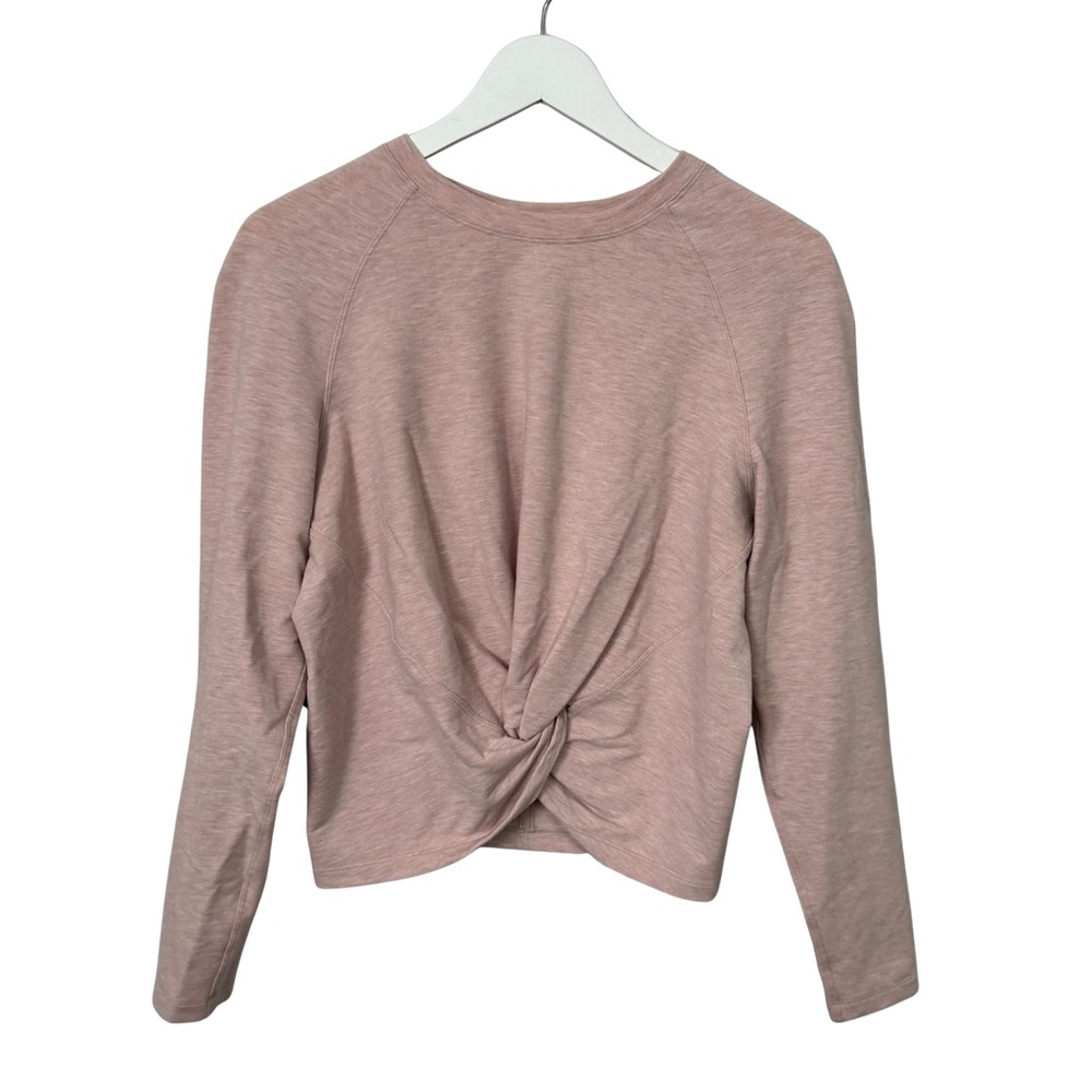 Lululemon Athletica Dusty Rose Twist-Back Long Sleeve Top Size 6
